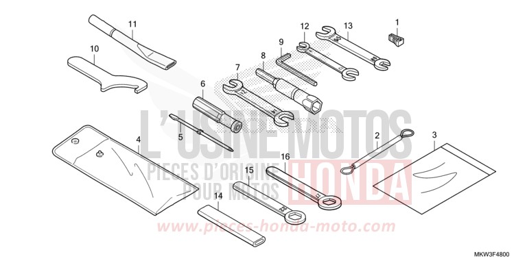 OUTIL de NC750X DCT GLINT WAVE BLUE METALLIC (B197) de 2021